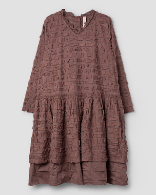 SanDahlia jurk Ewa i Walla dress organdie patch Harriet 55931 AW25 peppercorn Ewa i Walla dress organdie patch Harriet 55931 AW25 peppercorn