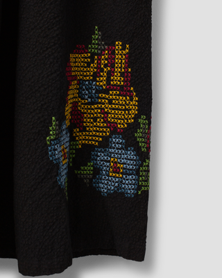 SanDahlia jurk Ewa i Walla dress cotton wool Helin 55932 AW25 black Ewa i Walla dress cotton wool Helin 55932 AW25 black