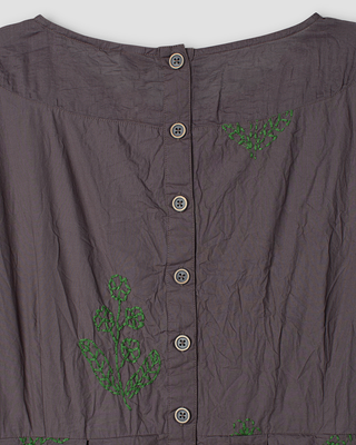 SanDahlia jurk Ewa i Walla dress embroidered cotton Jade 55934 AW25 original Ewa i Walla dress embroidered cotton Jade 55934 AW25 original