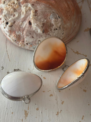 SanDahlia sieradendoos wit / schelp Sieraden / Pillen doosje witte schelp Sieraden / Pillen doosje witte schelp