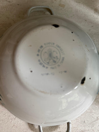 SanDahlia schaal Emaillie schaal met deksel bloemen klein