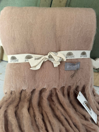 SanDahlia dekens & plaids Wollen plaid / deken champagne Wollen plaid / deken champagne