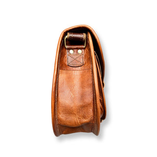 Louisa lee Leren schoudertas van 33 cm Leren schoudertas van 33 cm