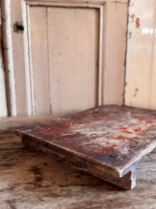 SanDahlia dienblad Handgemaakt houten serveer tafeltje L Handgemaakt houten serveer tafeltje L