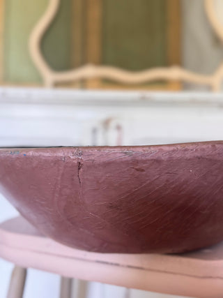 SanDahlia schaal Nepalese houten schaal roze Nepalese houten schaal roze