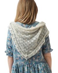 SanDahlia Accessoires Ewa i Walla Sjaal Knitted Cotton 77532 SS22 Cream