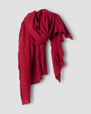 SanDahlia sjaal Ewa i Walla shawl cotton Judy 77620 AW25 red Ewa i Walla shawl cotton Judy 77620 AW25 red