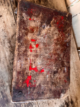 SanDahlia dienblad Handgemaakt houten serveer tafeltje L Handgemaakt houten serveer tafeltje L