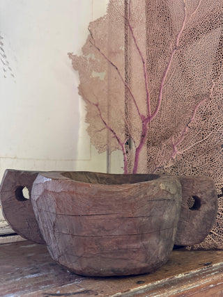 SanDahlia schaal Nepalese houten schaal