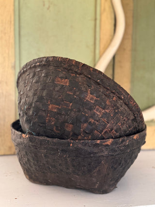 SanDahlia schaal Leem mand india zwart Leem mand india zwart