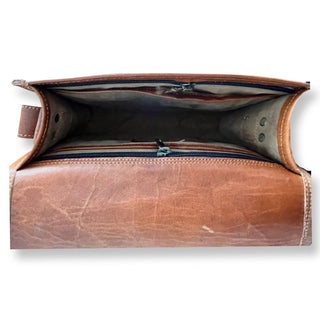 Louisa lee Leren schoudertas van 28 cm Leren schoudertas van 28 cm