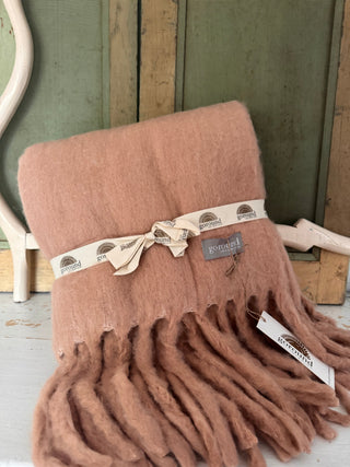 SanDahlia dekens & plaids Wollen plaid / deken champagne Wollen plaid / deken champagne