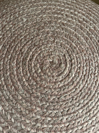 SanDahlia Kussens poef Poef wol roze Sierkussen velvet roze ornament goround