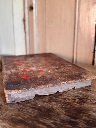 SanDahlia dienblad Handgemaakt houten serveer tafeltje L Handgemaakt houten serveer tafeltje L