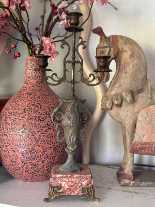 SanDahlia kandelaar Vintage 3 armige kandelaar