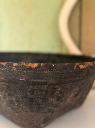 SanDahlia schaal Leem mand india zwart Leem mand india zwart