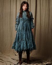 SanDahlia Kleider Ewa i Walla Jurk Bella Organdie 55777 AW22 Pine Green