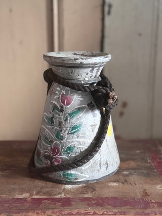 SanDahlia vaas Nepalese vaas Lalita india grijs S Nepalese vaas Lalita india grijs S