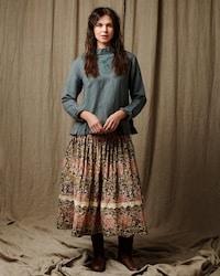 SanDahlia Blusen & Tunika Ewa i Walla Blouse Calla Crepe 44877 AW22 Pine Green