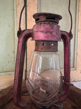 SanDahlia lantaren Vintage metalen Lantaren olielamp roze Vintage metalen Lantaren olielamp roze