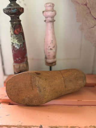 SanDahlia schoenenlijst Vintage brocante  houten schoen schoenmakers model