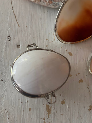 SanDahlia sieradendoos wit / schelp Sieraden / Pillen doosje witte schelp Sieraden / Pillen doosje witte schelp