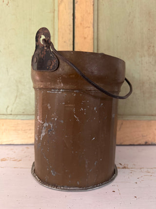 SanDahlia emmer Vintage metalen emmer legergroen Vintage metalen emmer legergroen