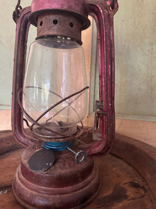 SanDahlia lantaren Vintage metalen Lantaren olielamp roze Vintage metalen Lantaren olielamp roze