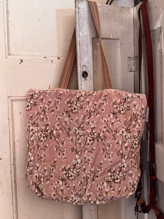 SanDahlia Taschen Shopper Tas velvet Anjer Shopper Tas velvet Anjer