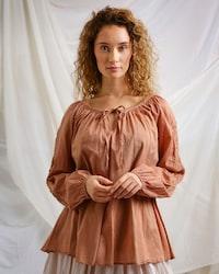 SanDahlia Blusen & Tunika Ewa i Walla Blouse Mirella Voile 44899 SS23 Marsala