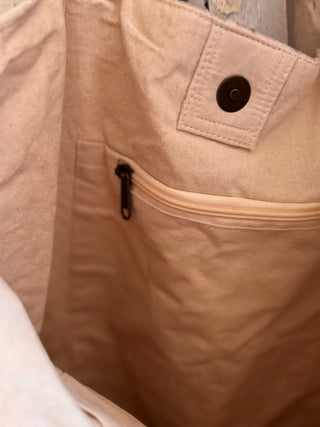 SanDahlia Taschen Shopper Tas velvet Anjer Shopper Tas velvet Anjer