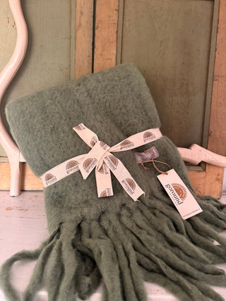 SanDahlia dekens & plaids Wollen plaid / deken army Wollen plaid / deken army