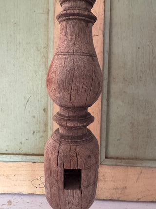 SanDahlia kandelaar Kandelaar vintage hout Kandelaar vintage hout