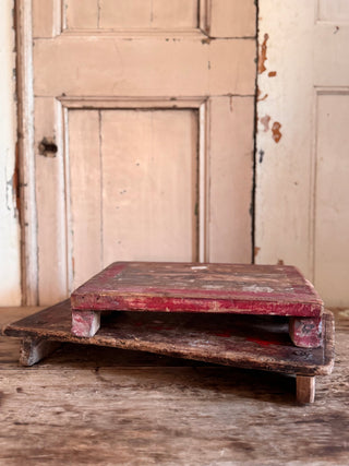 SanDahlia dienblad Handgemaakt houten serveer tafeltje S Handgemaakt houten serveer tafeltje S