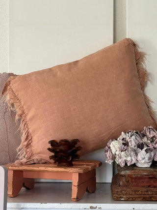 SanDahlia Kussens Sierkussen Vintage Linen Quirine nude Sierkussen bohemian natuur goround