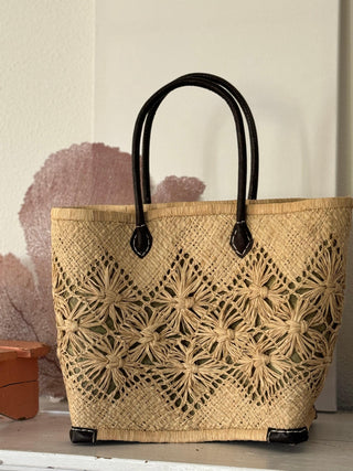 SanDahlia mand Boodschappenmand natuur bloemen