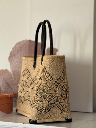 SanDahlia mand Boodschappenmand natuur bloemen