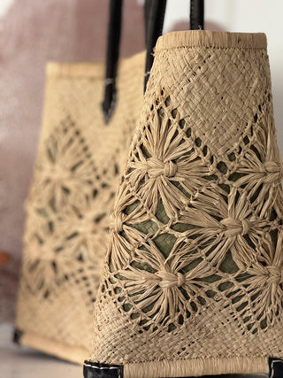 SanDahlia mand Boodschappenmand natuur bloemen