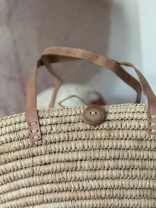 SanDahlia mand Boodschappenmand / Strandtas beige