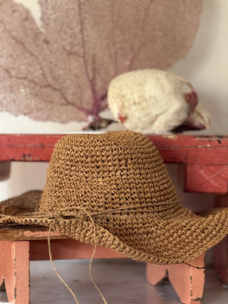 SanDahlia hoed Bohemian zomer hoed bruin