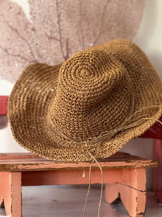 SanDahlia hoed Bohemian zomer hoed bruin