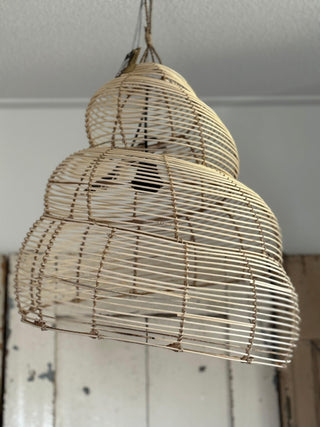 SanDahlia hanglamp Hanglamp bamboo schelp