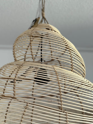 SanDahlia hanglamp Hanglamp bamboo schelp