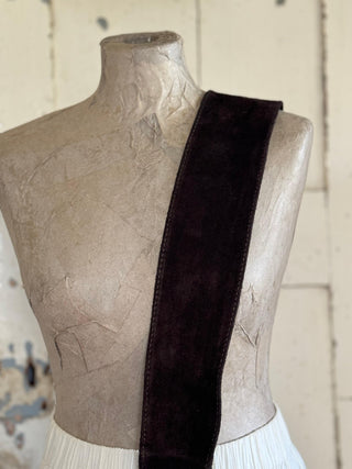 SanDahlia Riem Stijlvolle Wikkelriem van suede bruin