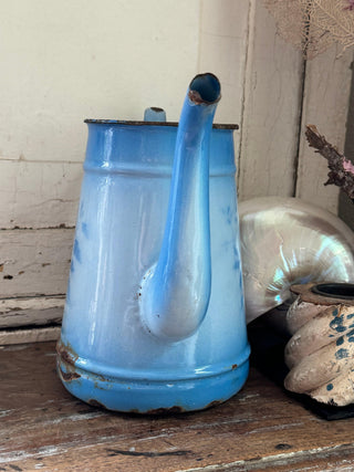 SanDahlia emaille Oude franse emaille kan blauw