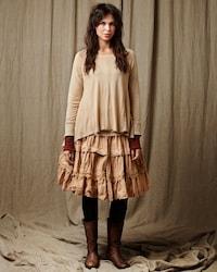 SanDahlia Röcke Ewa i Walla Rok Garbo Striped Cotton 22163 AW22 Red