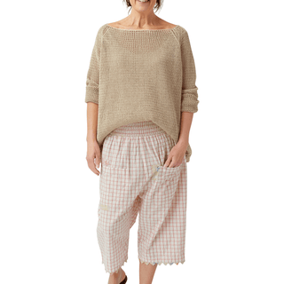 SanDahlia Shirts & Tops Ewa i Walla Trui Knitted Linen 44845 SS22 Beige
