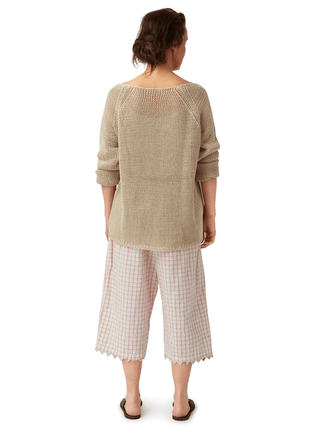 SanDahlia Shirts & Tops One Size Ewa i Walla  Trouser Cotton 11373 SS22 Checked Cotton