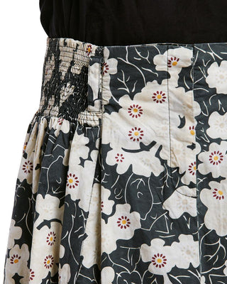 SanDahlia Röcke One Size Ewa i Walla Rok Flower Cotton Black 22116 AW21 Original