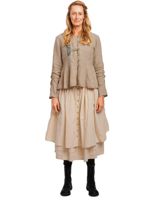 SanDahlia Röcke One Size Ewa i Walla Rok Shirt Cotton 22123 AW21 Bone White